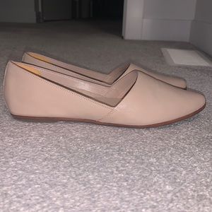 ALDO BLANCHETTE LEATHER SLIP ONS IN LIGHT PINK